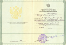 Удостоверение о повышении квалификации. Димитрович Удостоверение о повышении квалификации. Димитрович